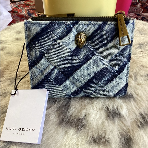 Kurt Geiger Handbags - Kurt Geiger London Patchwork Denim Kensington Wallet. NWT